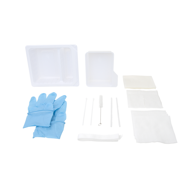 Dynarex Tracheostomy Care Kit - Two Compartment Tray with Nitrile Gloves (20 Count) Dynarex Tracheostomy Care Kit - Two Compartment Tray with Nitrile Gloves (20 Count)