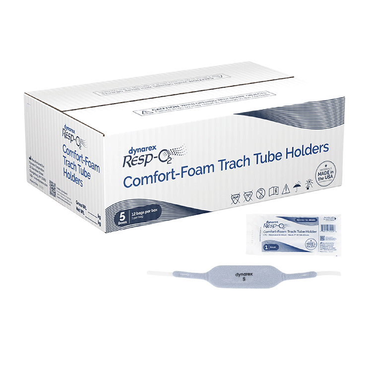 Dynarex Comfort-Foam Trach Tube Holder, 1-Piece (60 Count) Dynarex Comfort-Foam Trach Tube Holder, 1-Piece (60 Count)