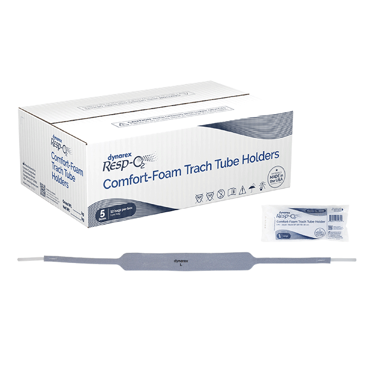 Dynarex Comfort-Foam Trach Tube Holder, 1-Piece (60 Count) Dynarex Comfort-Foam Trach Tube Holder, 1-Piece (60 Count)