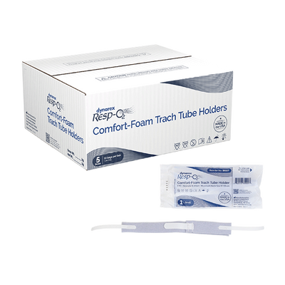 Dynarex Comfort-Foam Trach Tube Holder, 2-Piece (50 Count) Dynarex Comfort-Foam Trach Tube Holder, 2-Piece (50 Count)