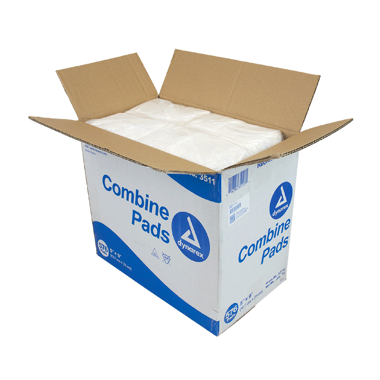 Dynarex Combine Pads - Non-Sterile, 5" x 9", Bulk (576 Count) Dynarex Combine Pads - Non-Sterile, 5" x 9", Bulk (576 Count)
