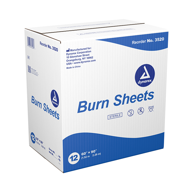Dynarex Burn Sheet - Sterile, 60" x 90", 12ea/cs (12 Count) Dynarex Burn Sheet - Sterile, 60" x 90", 12ea/cs (12 Count)
