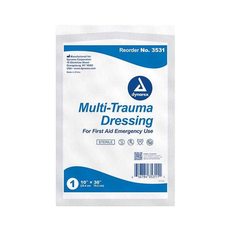 Dynarex Multi-Trauma Dressing - Sterile, 50ea/cs (50 Count) Dynarex Multi-Trauma Dressing - Sterile, 50ea/cs (50 Count)