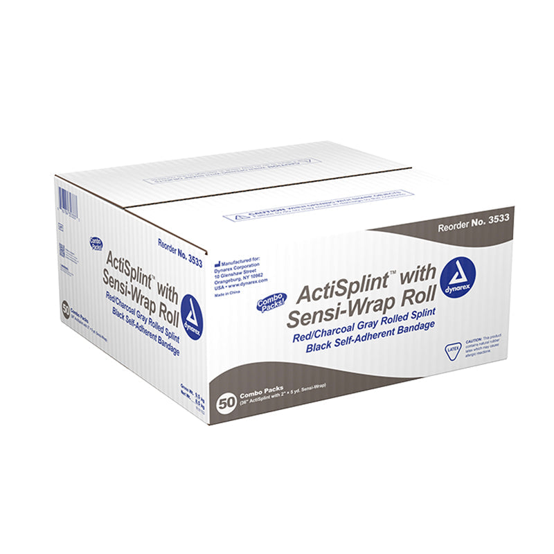 Dynarex ActiSplint with Sensi-Wrap Roll, 2" x 5 yd - 50ea/cs (50 Count) Dynarex ActiSplint with Sensi-Wrap Roll, 2" x 5 yd - 50ea/cs (50 Count)