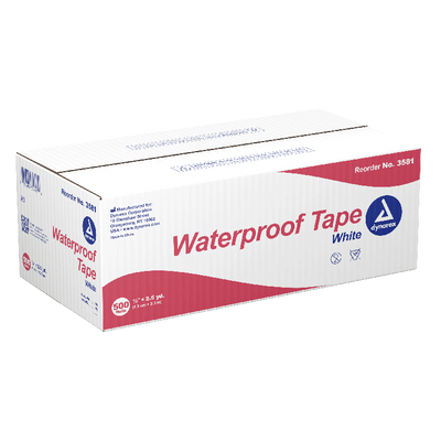 Dynarex Waterproof Adhesive Tape - 500ea/cs (500 Count) Dynarex Waterproof Adhesive Tape - 500ea/cs (500 Count)