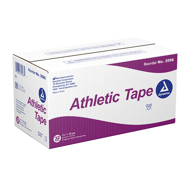 Dynarex Athletic Tape, 1.5" x 15 yd - 8ea/bx, 4bxs/cs (32 Count) Dynarex Athletic Tape, 1.5" x 15 yd - 8ea/bx, 4bxs/cs (32 Count)