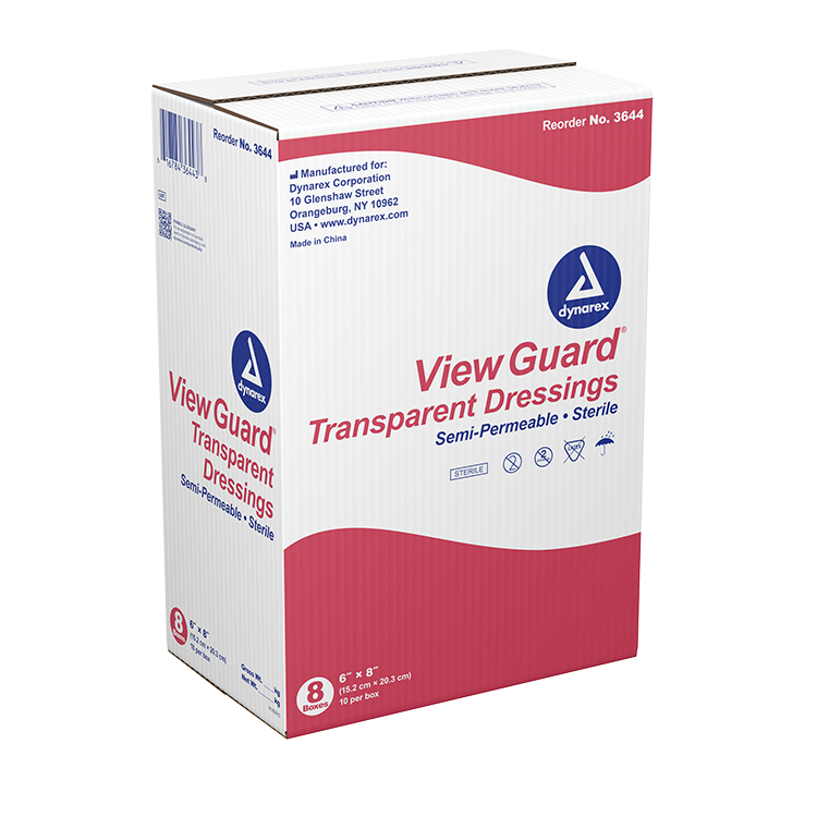 Dynarex View Guard Transparent Dressings - Sterile, 6" x 8" - 10ea/bx, 8bxs/cs (80 Count) Dynarex View Guard Transparent Dressings - Sterile, 6" x 8" - 10ea/bx, 8bxs/cs (80 Count)