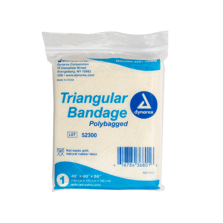 Dynarex Triangular Bandages, 40" x 40" x 56", 12/bx Dynarex Triangular Bandages, 40" x 40" x 56", 12/bx