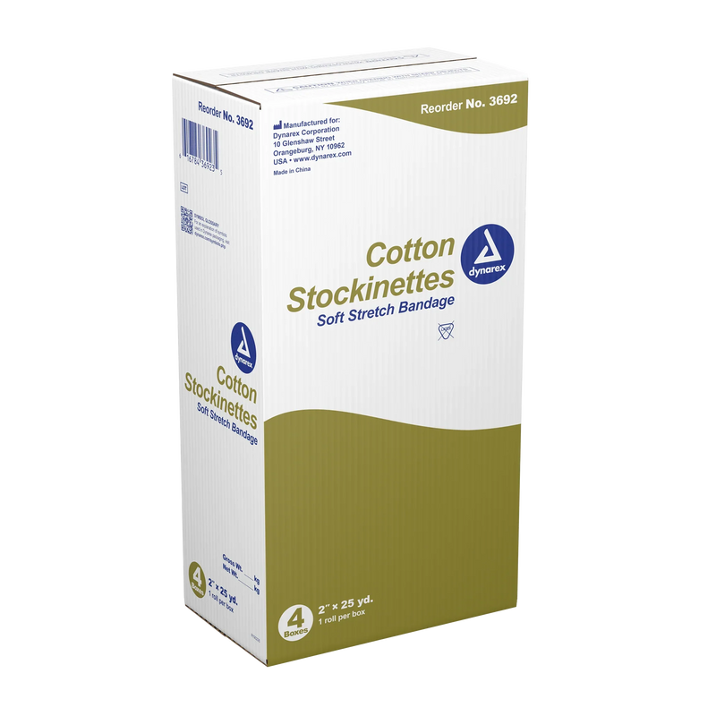 Dynarex Cotton Stockinette, 4 Rolls/cs (4 Count) Dynarex Cotton Stockinette, 4 Rolls/cs (4 Count)