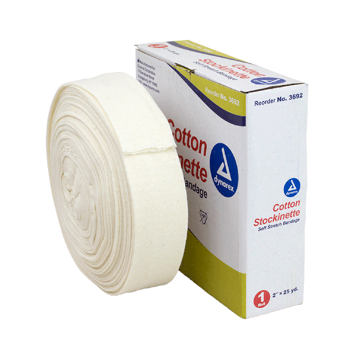 Dynarex Cotton Stockinette, 4 Rolls/cs (4 Count) Dynarex Cotton Stockinette, 4 Rolls/cs (4 Count)