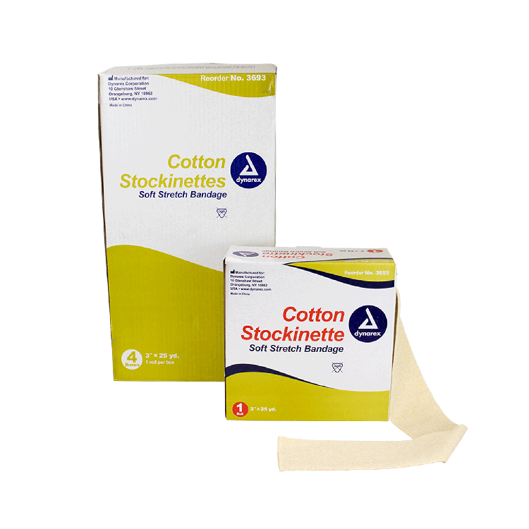 Dynarex Cotton Stockinette, 4 Rolls/cs (4 Count) Dynarex Cotton Stockinette, 4 Rolls/cs (4 Count)