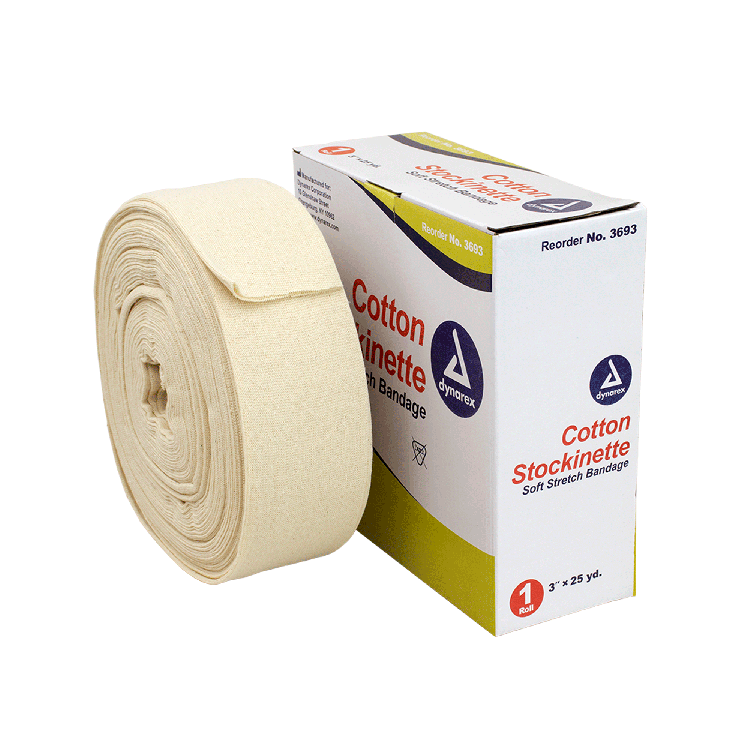 Dynarex Cotton Stockinette, 4 Rolls/cs (4 Count) Dynarex Cotton Stockinette, 4 Rolls/cs (4 Count)