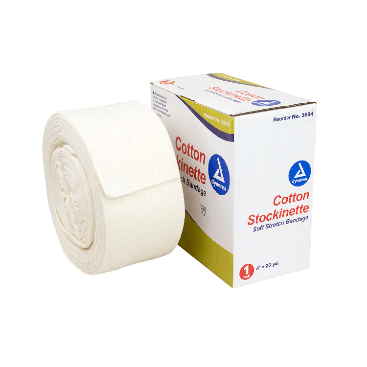 Dynarex Cotton Stockinette, 4 Rolls/cs (4 Count) Dynarex Cotton Stockinette, 4 Rolls/cs (4 Count)