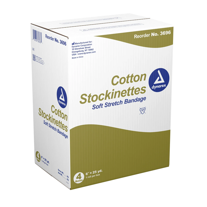 Dynarex Cotton Stockinette, 4 Rolls/cs (4 Count) Dynarex Cotton Stockinette, 4 Rolls/cs (4 Count)