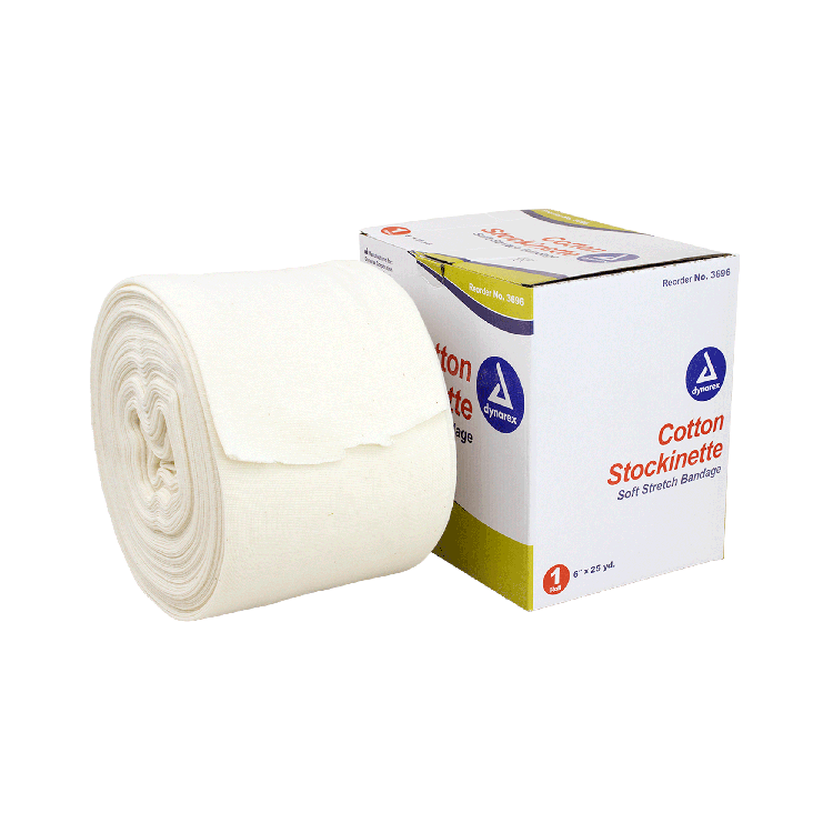 Dynarex Cotton Stockinette, 4 Rolls/cs (4 Count) Dynarex Cotton Stockinette, 4 Rolls/cs (4 Count)