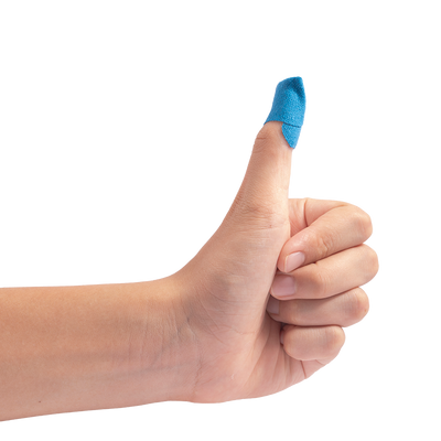 Dynarex Blue Metal Detectable Woven Bandage Fingertip - 25ea/bx, 50bxs/cs (1250 Count) Dynarex Blue Metal Detectable Woven Bandage Fingertip - 25ea/bx, 50bxs/cs (1250 Count)