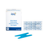 Dynarex Blue Metal Detectable Woven Bandage - Knuckle - 50ea/bx, 50bxs/cs (2500 Count) Dynarex Blue Metal Detectable Woven Bandage - Knuckle - 50ea/bx, 50bxs/cs (2500 Count)