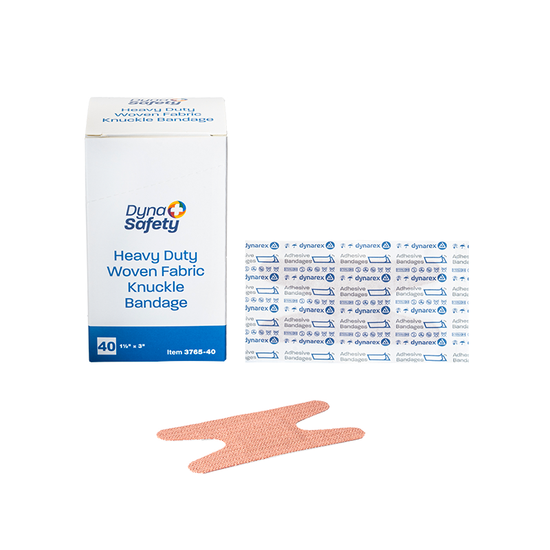 Dynarex Heavy Duty Woven Fabric Bandage - Knuckle 1 1/2" x 3" - 40ea/bx, 32bxs/cs (1280 Count) Dynarex Heavy Duty Woven Fabric Bandage - Knuckle 1 1/2" x 3" - 40ea/bx, 32bxs/cs (1280 Count)