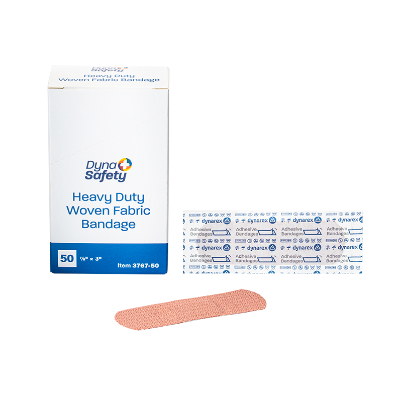 Dynarex Heavy Duty Woven Fabric Bandage, 7/8" x 3" - 50ea/bx, 40bxs/cs (2000 Count) Dynarex Heavy Duty Woven Fabric Bandage, 7/8" x 3" - 50ea/bx, 40bxs/cs (2000 Count)