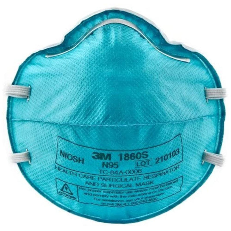 3M 120pcs 1860S Particulate Respirator N95 Face Mask with Fluid Resistance, Small Size 3M 120pcs 1860S Particulate Respirator N95 Face Mask with Fluid Resistance, Small Size
