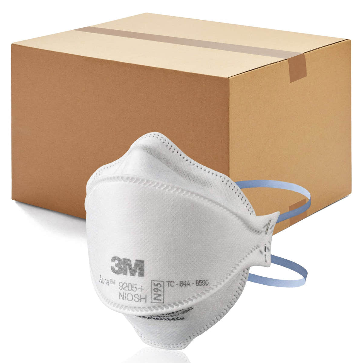 3M 440pcs Aura 9205+ Particulate Respirator N95 Face Mask, Regular Size, Individually wrapped & Flat Fold 3M 440pcs Aura 9205+ Particulate Respirator N95 Face Mask, Regular Size, Individually wrapped & Flat Fold
