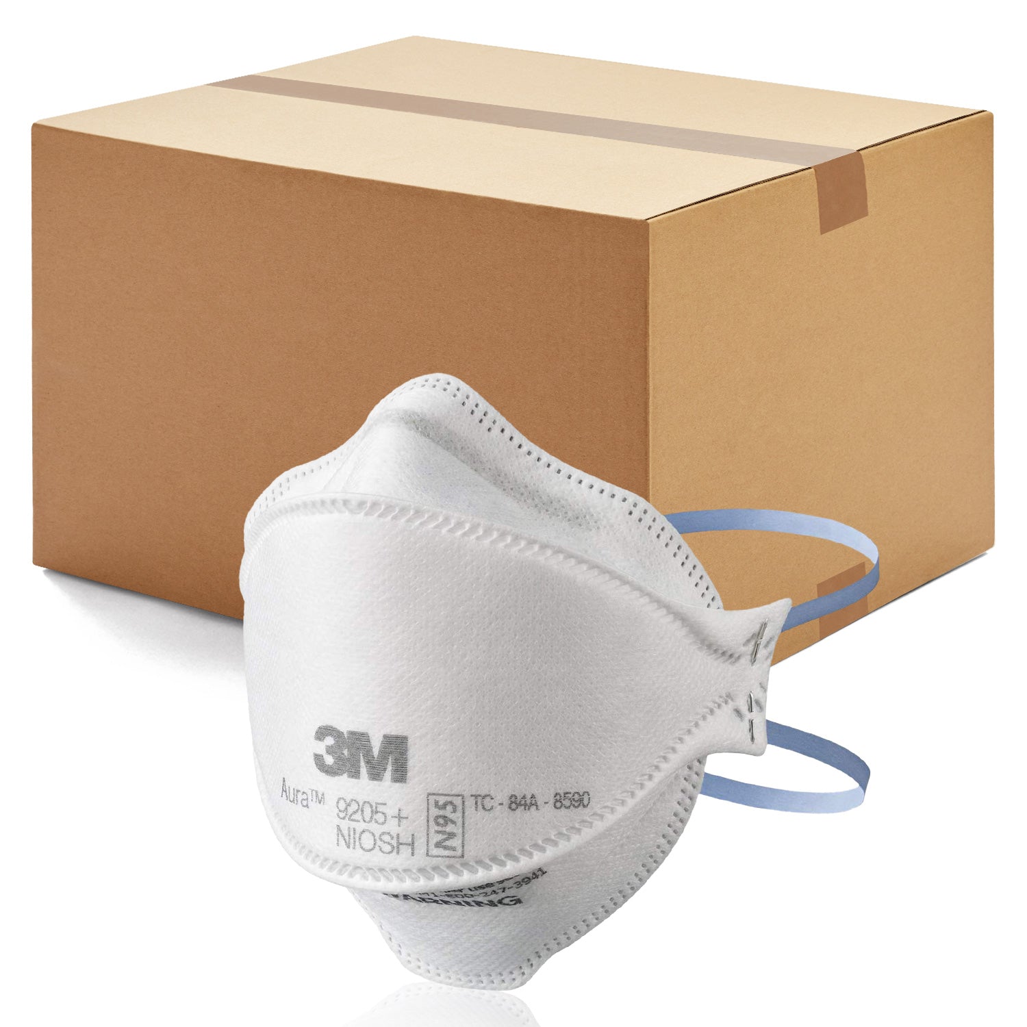 3M 440pcs Aura 9205+ Particulate Respirator N95 Face Mask, Regular Size, Individually wrapped & Flat Fold 3M 440pcs Aura 9205+ Particulate Respirator N95 Face Mask, Regular Size, Individually wrapped & Flat Fold