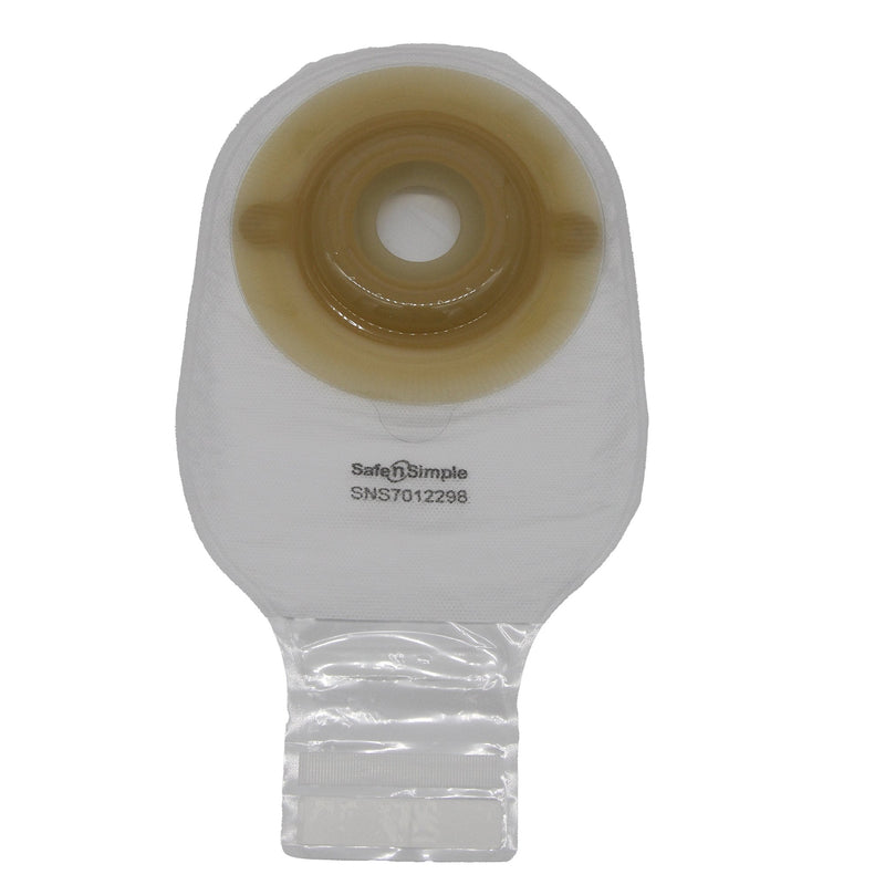 Safe N Simple 12" Convex 1-Piece Extended Wear Pre-Cut Drainable Ostomy Pouches (80 Count) Safe N Simple 12" Convex 1-Piece Extended Wear Pre-Cut Drainable Ostomy Pouches (80 Count)