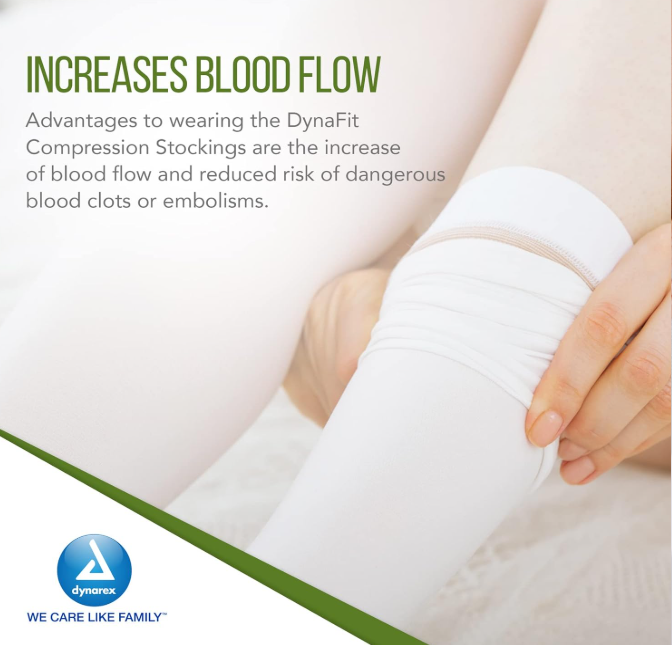 Dynarex DynaFit Compression Stockings - Thigh, X-Large, 12pairs/bx, 5bxs/case (60 Pairs) Dynarex DynaFit Compression Stockings - Thigh, X-Large, 12pairs/bx, 5bxs/case (60 Pairs)