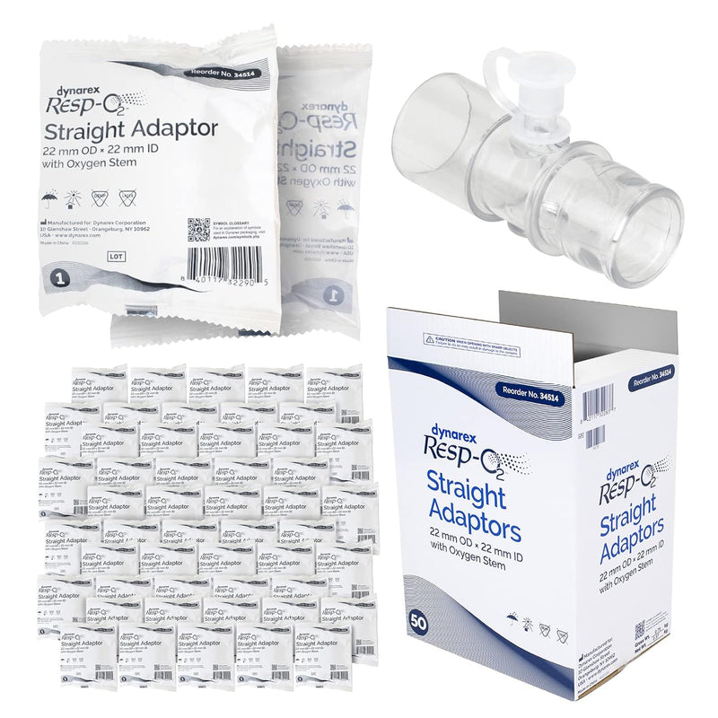 Dynarex Resp-O2™ Adapters & Connectors (50 Count) Dynarex Resp-O2™ Adapters & Connectors (50 Count)