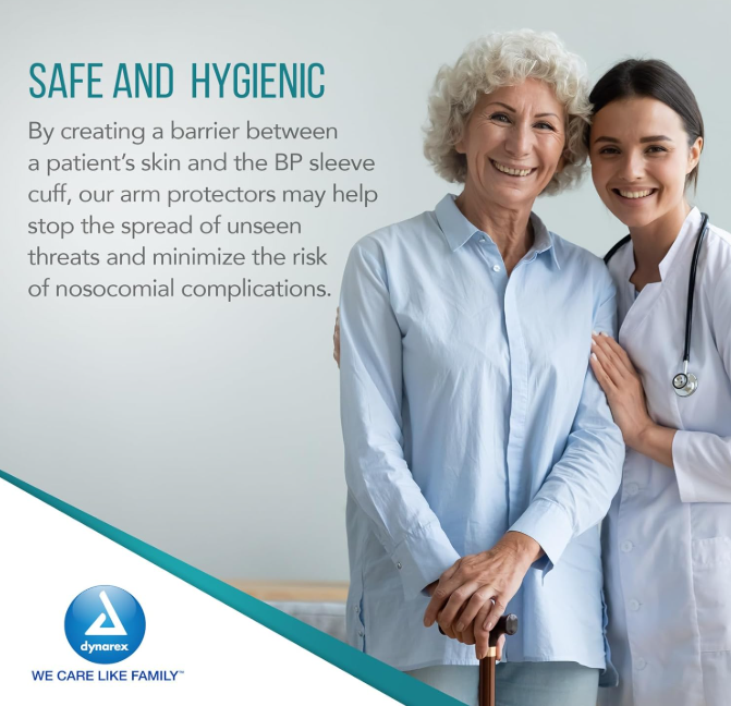 Dynarex BP Cuff Barrier Sleeve, Non-Woven 100ea/bx, 5bxs/case (500 Count) Dynarex BP Cuff Barrier Sleeve, Non-Woven 100ea/bx, 5bxs/case (500 Count)