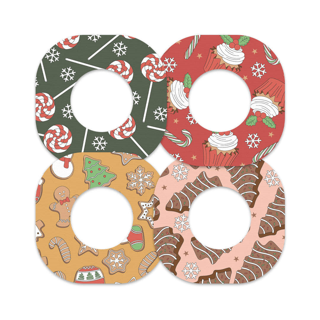 Christmas Treats Variety Dexcom G7 and Stelo Patch Tape - Pump Peelz Christmas Treats Variety Dexcom G7 and Stelo Patch Tape - Pump Peelz