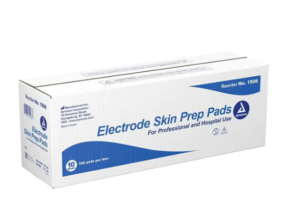 Dynarex Electrode Skin Prep Pad, 100ea/bx, 10bxs/case (1000 Count) Dynarex Electrode Skin Prep Pad, 100ea/bx, 10bxs/case (1000 Count)