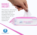 DynaCare Baby Wipes unscented w/ Plastic Lid, 7" x 8", 24pks/case (1920 Count) DynaCare Baby Wipes unscented w/ Plastic Lid, 7" x 8", 24pks/case (1920 Count)