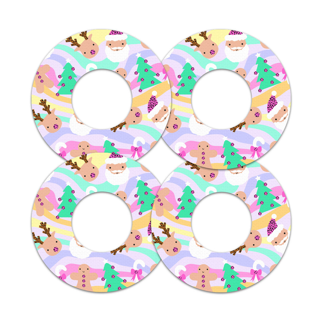 Christmas Pastel Freestyle Libre 2 Patch Tape - Pump Peelz Christmas Pastel Freestyle Libre 2 Patch Tape - Pump Peelz