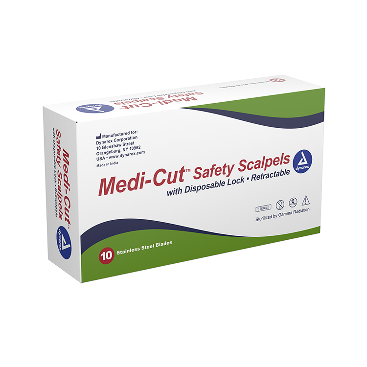 Dynarex Medi-Cut Safety Scalpels (10 Count) Dynarex Medi-Cut Safety Scalpels (10 Count)