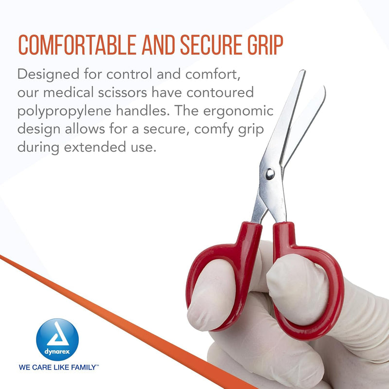 Dynarex Mini Scissors, 4" Red - 100ea/bx, 5bxs/cs (500 Count) Dynarex Mini Scissors, 4" Red - 100ea/bx, 5bxs/cs (500 Count)