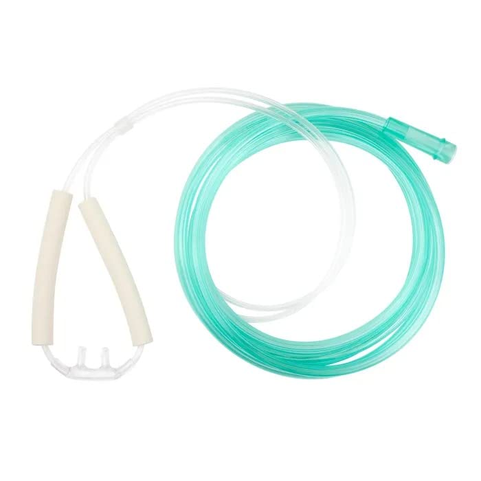 Dynarex Resp-O2 Nasal Oxygen Cannula, Cushion Tip w/Advantage Ear Foam - Adult, 25' Standard Connector (25 Count) Dynarex Resp-O2 Nasal Oxygen Cannula, Cushion Tip w/Advantage Ear Foam - Adult, 25' Standard Connector (25 Count)