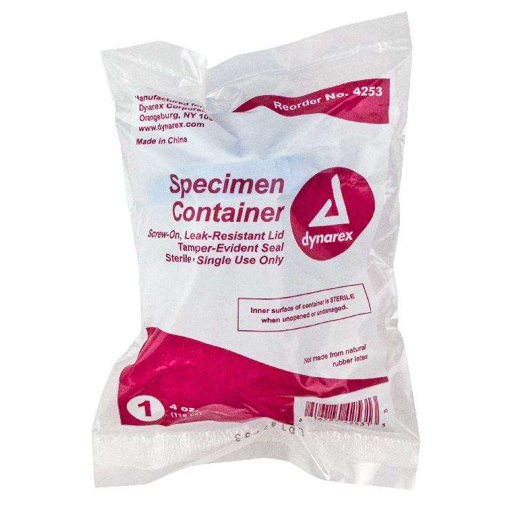 Dynarex Specimen Containers, 4 oz. Sterile (100 Count) Dynarex Specimen Containers, 4 oz. Sterile (100 Count)