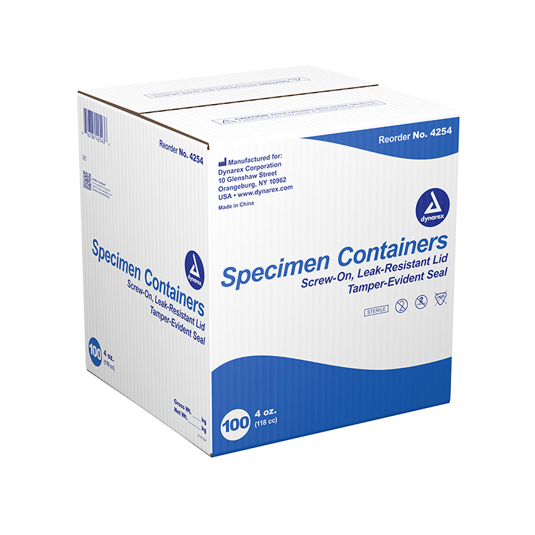 Dynarex Specimen Containers, 4 oz. Sterile (100 Count) Dynarex Specimen Containers, 4 oz. Sterile (100 Count)