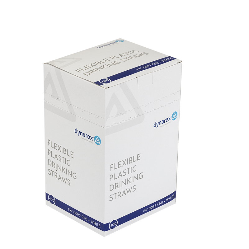 Dynarex Flexible Plastic Drinking Straws (10000 Count) Dynarex Flexible Plastic Drinking Straws (10000 Count)