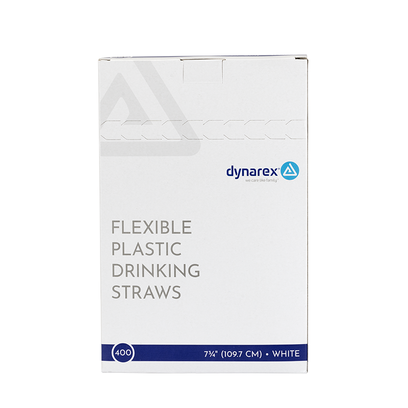 Dynarex Flexible Plastic Drinking Straws (10000 Count) Dynarex Flexible Plastic Drinking Straws (10000 Count)