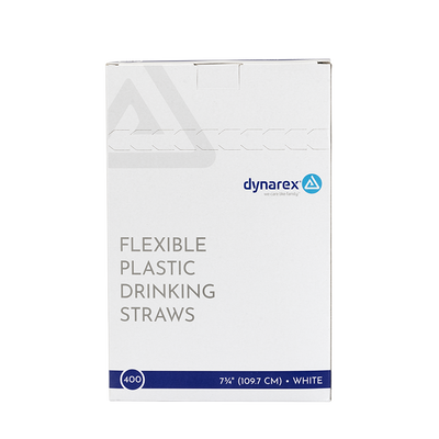 Dynarex Flexible Plastic Drinking Straws (10000 Count) Dynarex Flexible Plastic Drinking Straws (10000 Count)