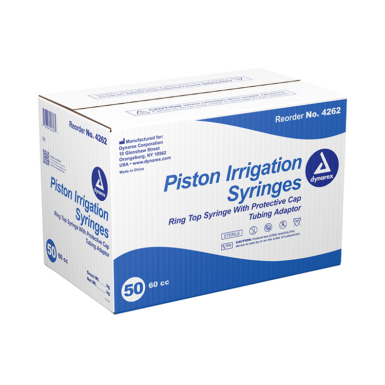 Dynarex Piston Irrigation Syringe, 60cc (50 Count) Dynarex Piston Irrigation Syringe, 60cc (50 Count)