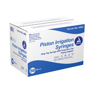 Dynarex Piston Irrigation Syringe, 60cc (50 Count) Dynarex Piston Irrigation Syringe, 60cc (50 Count)