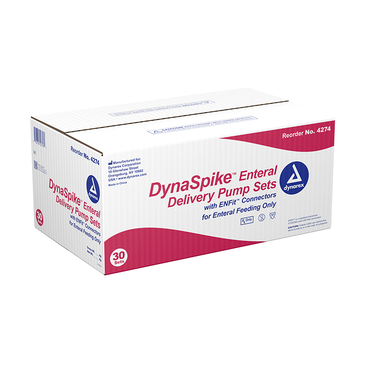 Dynarex DynaSpike Enteral Delivery Pump Set - w/ ENFit connector (30 Count) Dynarex DynaSpike Enteral Delivery Pump Set - w/ ENFit connector (30 Count)