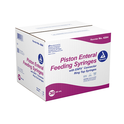 Dynarex Enteral Feeding Piston Syringes (30 Count) Dynarex Enteral Feeding Piston Syringes (30 Count)