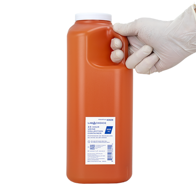 Dynarex 24-hour Urine Collection Container, 3000 mL - Orange, White (40 Count) Dynarex 24-hour Urine Collection Container, 3000 mL - Orange, White (40 Count)