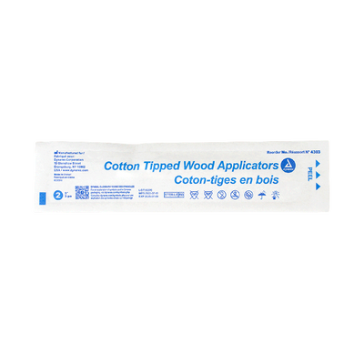 Dynarex Cotton Tipped Wood Applicators - Sterile, in Pouch (2000 Count) Dynarex Cotton Tipped Wood Applicators - Sterile, in Pouch (2000 Count)