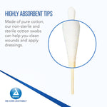 Dynarex Cotton Tip Applicators in Sealed Vial - 3" Length, 100ea/vial, 50vials/cs (5000 Count) Dynarex Cotton Tip Applicators in Sealed Vial - 3" Length, 100ea/vial, 50vials/cs (5000 Count)