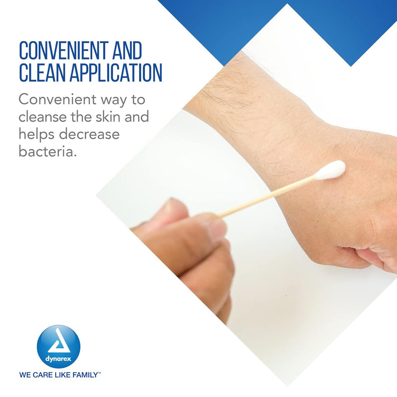 Dynarex Cotton Tip Applicators in Sealed Vial - 3" Length, 100ea/vial, 50vials/cs (5000 Count) Dynarex Cotton Tip Applicators in Sealed Vial - 3" Length, 100ea/vial, 50vials/cs (5000 Count)